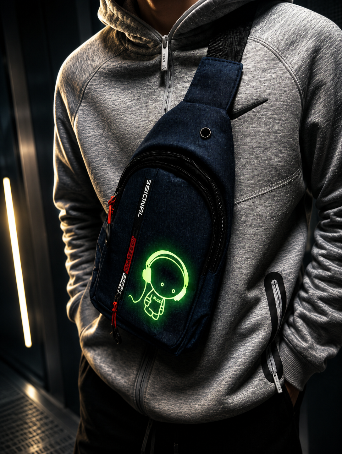 Glow Pack Pro™ – Selvlysende crossbody bag